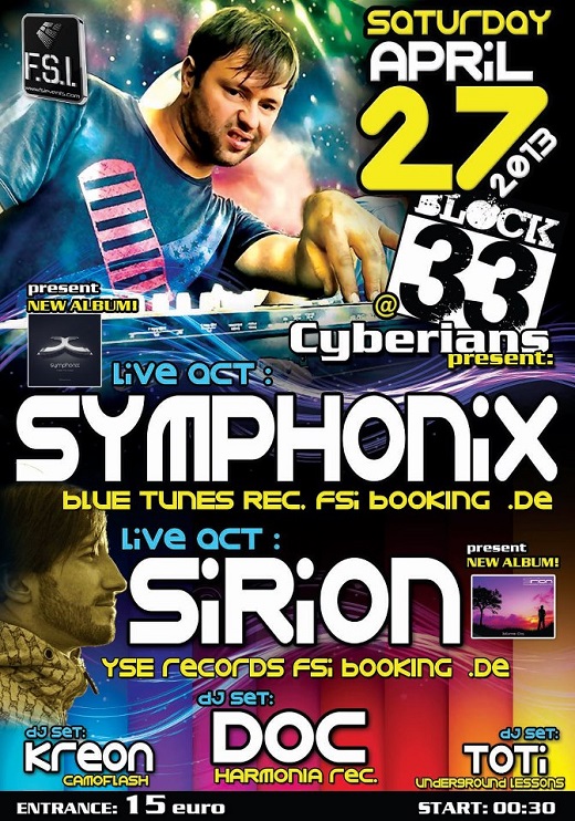 Cyberians Present : Sirion & Symphonix Live Act