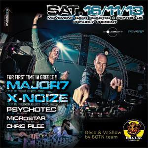 Mdr & PsyTrip Uk Pres : Major 7 & Xnoize Live 16\11\13