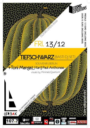 Club Le Freak presents Tiefschwarz // Toni Manga // J Kar // Paul Anthonee // December 13