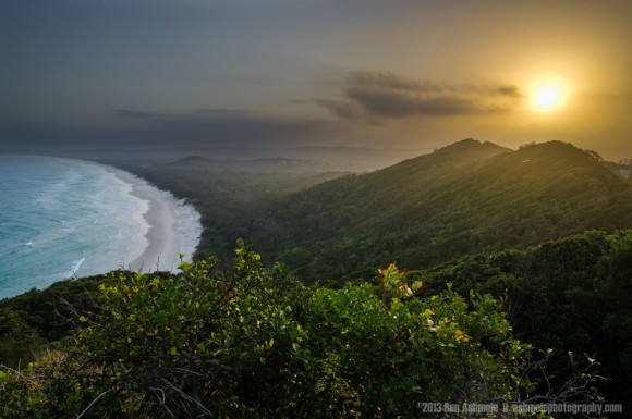 Sunset Over Tallow Beach, Byron Bay, Australia